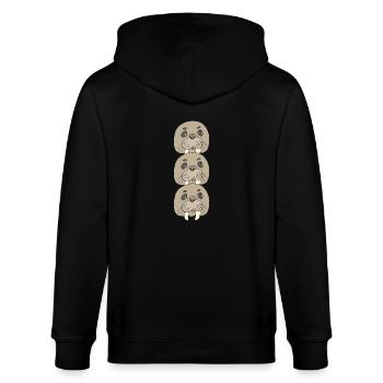 Paquet triple de morse - Veste à capuche bio CULTIVATOR Stanley/Stella Unisexe - noir - Dos - Anna (173cm)