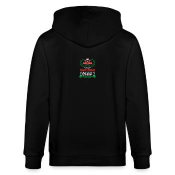 Rentier Weihnachten Pullover - Stanley/Stella Unisex Bio-Kapuzenjacke CULTIVATOR  - Schwarz - Hinten - Anna (173cm)