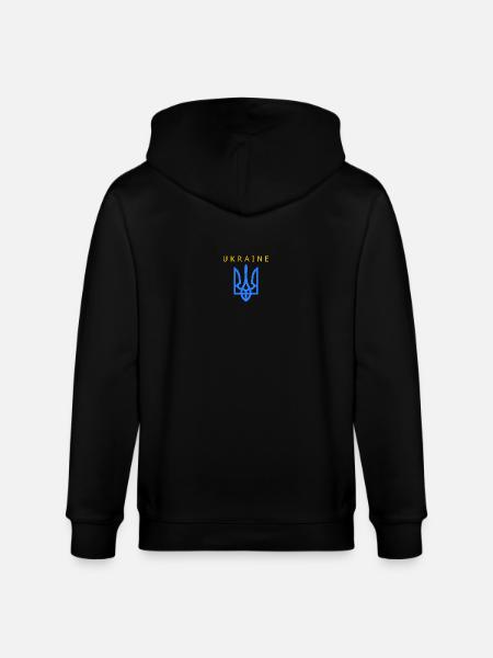 Ukraine - Stanley/Stella CULTIVATOR Unisex Organic Hooded Jacket - black
