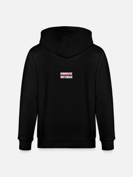 demokratie verteidigen - Stanley/Stella Unisex Bio-Kapuzenjacke CULTIVATOR  - Schwarz