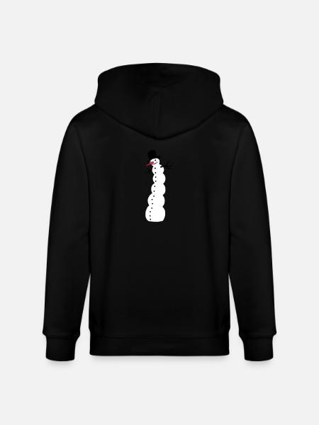 snowman - Stanley/Stella CULTIVATOR Unisex Organic Hooded Jacket - black
