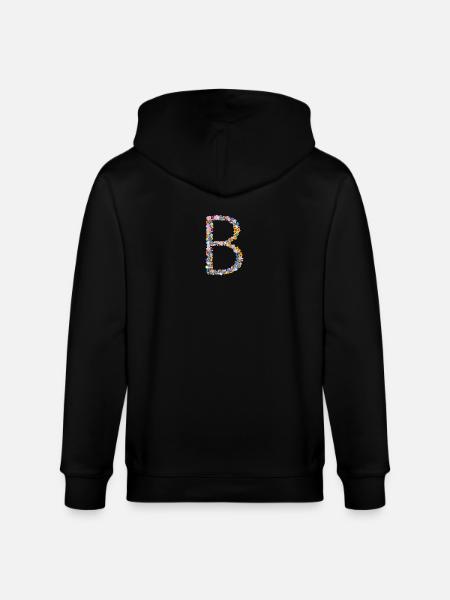 B FLOWERS - Stanley/Stella Unisex Bio-Kapuzenjacke CULTIVATOR  - Schwarz
