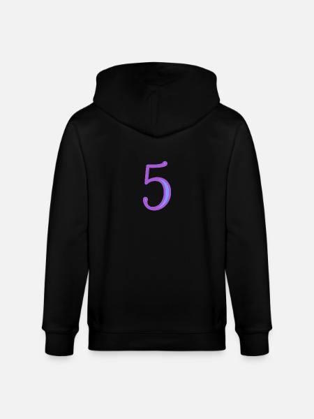 5. FIVE - Stanley/Stella CULTIVATOR  Unisex Organic Hooded Jacket - black