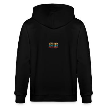 BORN 2005 - Stanley/Stella Unisex Bio-Kapuzenjacke CULTIVATOR  - Schwarz - Hinten - Anna (173cm)