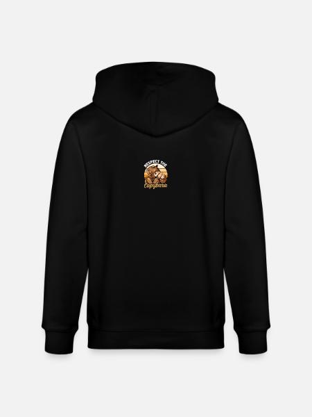 Respectez le Capybara - Veste à capuche bio CULTIVATOR Stanley/Stella Unisexe - noir