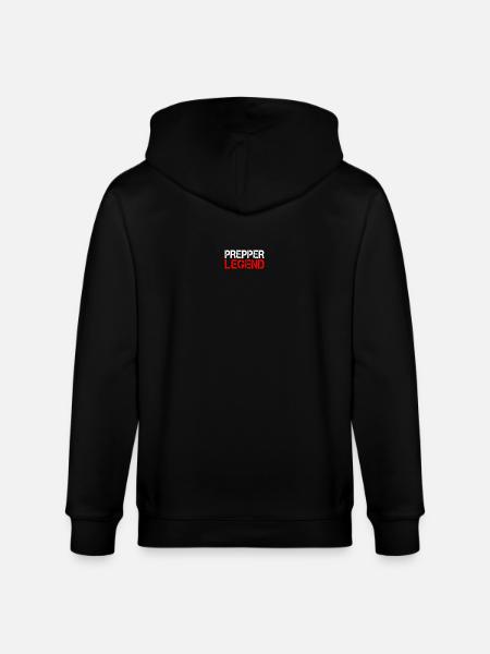 Prepper Legend Shirt - Stanley/Stella CULTIVATOR Unisex Organic Hooded Jacket - black