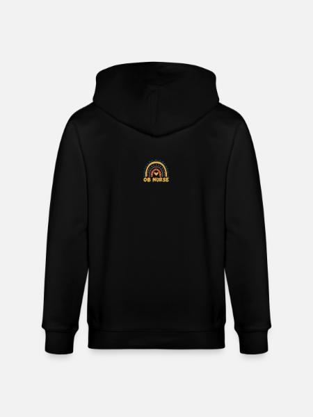 Retro Ferry Clothing Container Ship - Stanley/Stella CULTIVATOR Unisex Organic Hooded Jacket - black