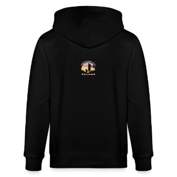Adventure is always better with a Labrador - Stanley/Stella CULTIVATOR  Unisex Organic Hooded Jacket - black - Back - Anna (173cm)
