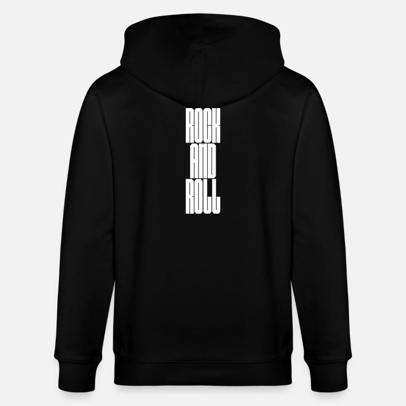 Rock'n'Roll Bold Typografie - Stanley/Stella Unisex Bio-Kapuzenjacke CULTIVATOR  - Schwarz