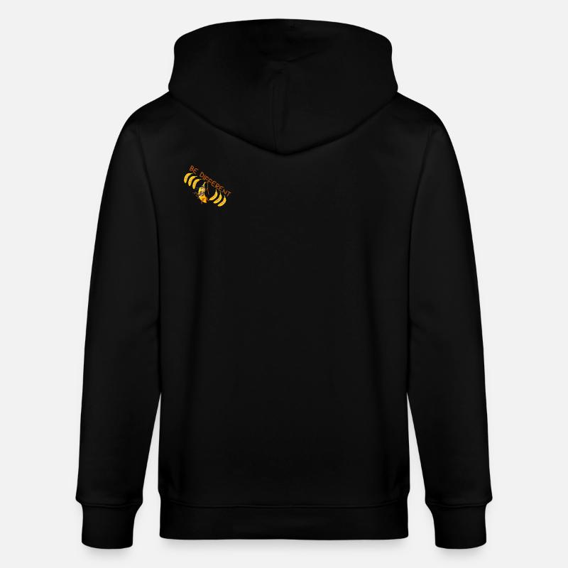 BE DIFFERENT Banane - Veste à capuche bio CULTIVATOR Stanley/Stella Unisexe - noir