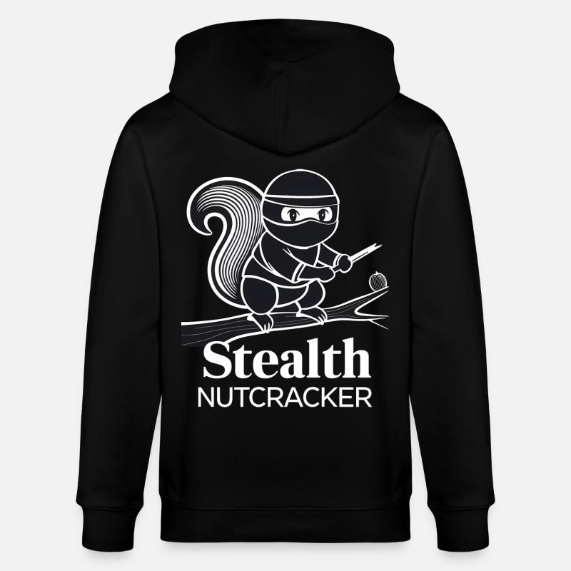 Écureuil ninja - Veste à capuche bio CULTIVATOR Stanley/Stella Unisexe - noir