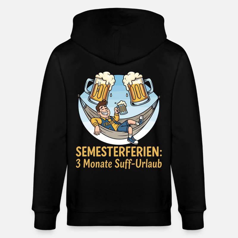 Vacances semestrielles : Vacances alcoolisées - Veste à capuche bio CULTIVATOR Stanley/Stella Unisexe - noir