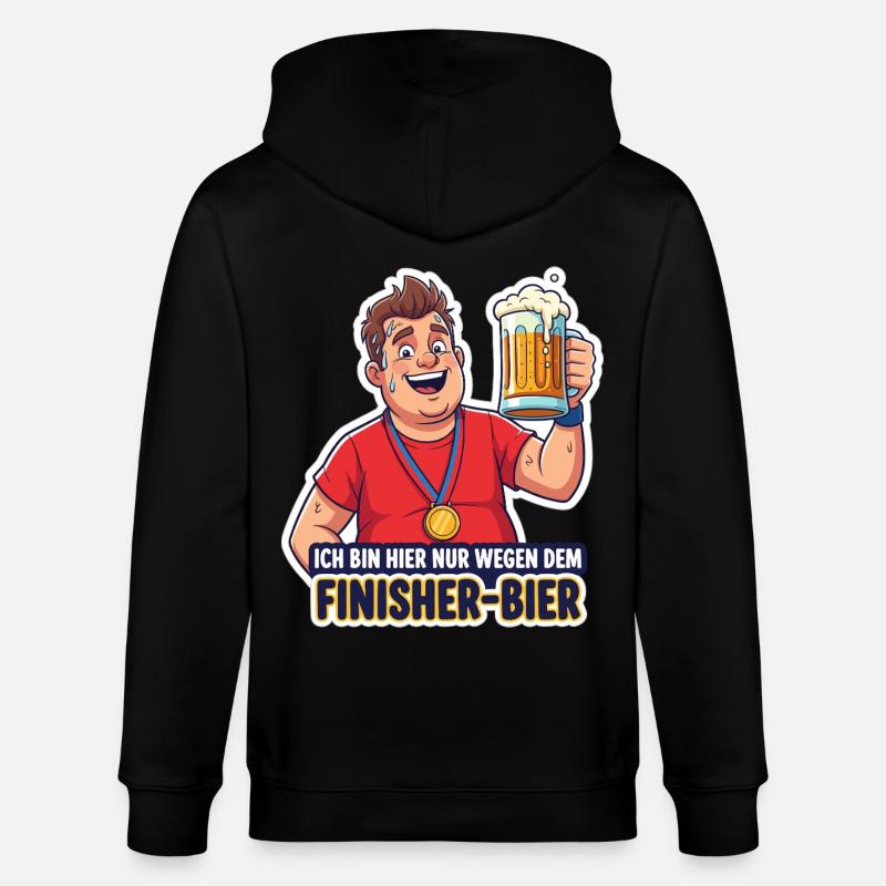 Finisher-Bier - Stanley/Stella Unisex Bio-Kapuzenjacke CULTIVATOR  - Schwarz