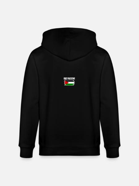 Free palestine - Stanley/Stella økologisk unisex-hættejakke CULTIVATOR  - sort
