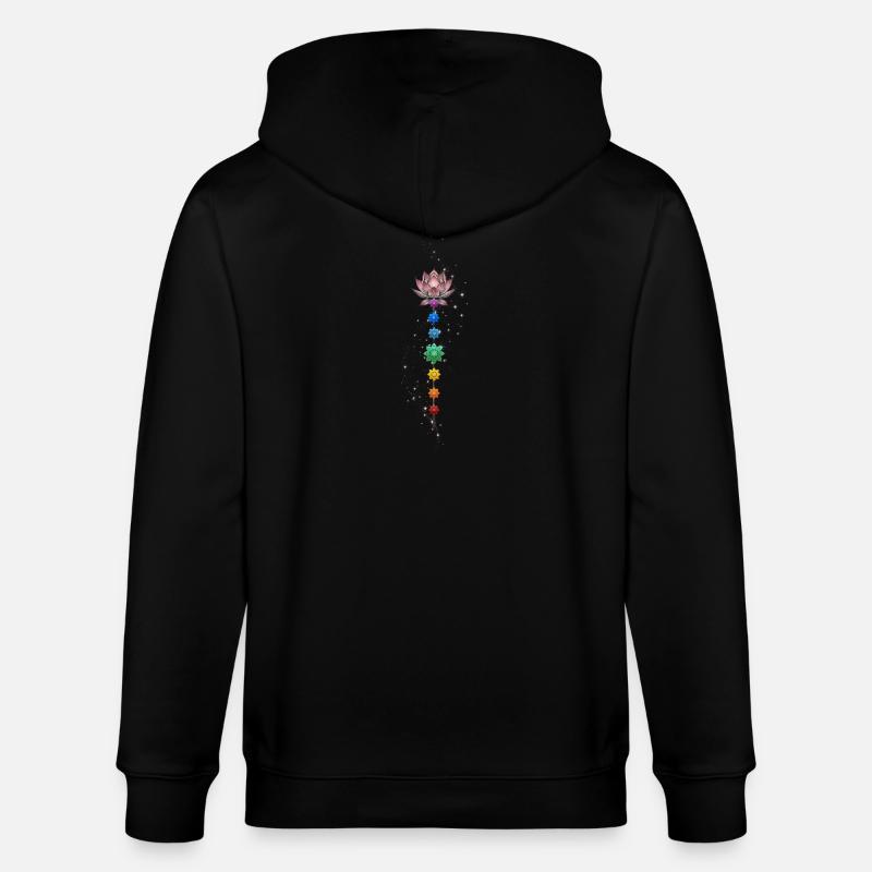 Alignez votre cœur avec la source. - Veste à capuche bio CULTIVATOR Stanley/Stella Unisexe - noir