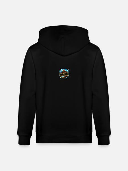 Landscape - Illustration - Stanley/Stella CULTIVATOR  Unisex Organic Hooded Jacket - black