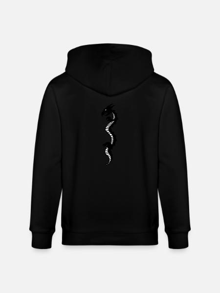 drache - Stanley/Stella Unisex Bio-Kapuzenjacke CULTIVATOR  - Schwarz