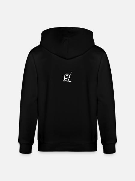 Faultier Eishockey Silhouette - Stanley/Stella Unisex Bio-Kapuzenjacke CULTIVATOR  - Schwarz