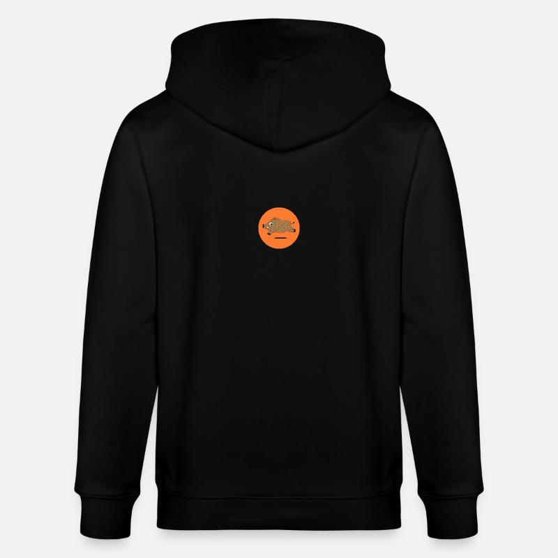 chasse chassé chasseur de sanglier - Veste à capuche bio CULTIVATOR Stanley/Stella Unisexe - noir