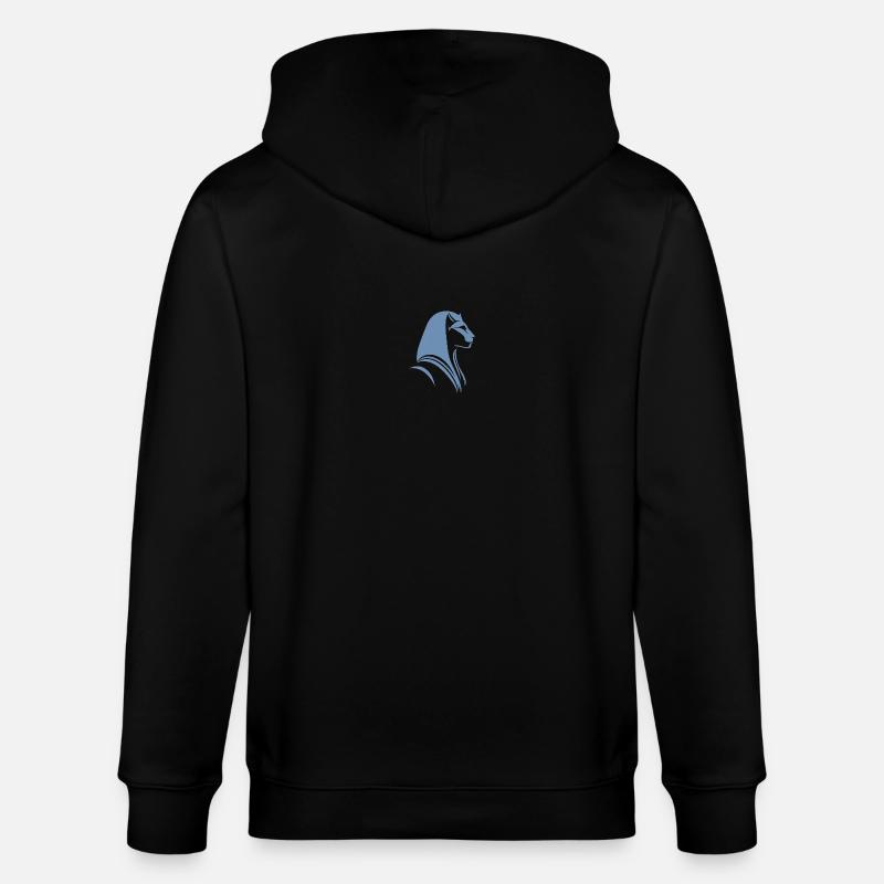Chat Egypte Pharaon Silhouette - Veste à capuche bio CULTIVATOR Stanley/Stella Unisexe - noir
