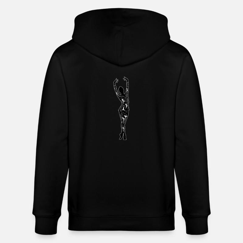 Danseuse avec danseurs - Veste à capuche bio CULTIVATOR Stanley/Stella Unisexe - noir