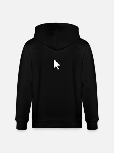 pointer - Stanley/Stella CULTIVATOR  Unisex Organic Hooded Jacket - black