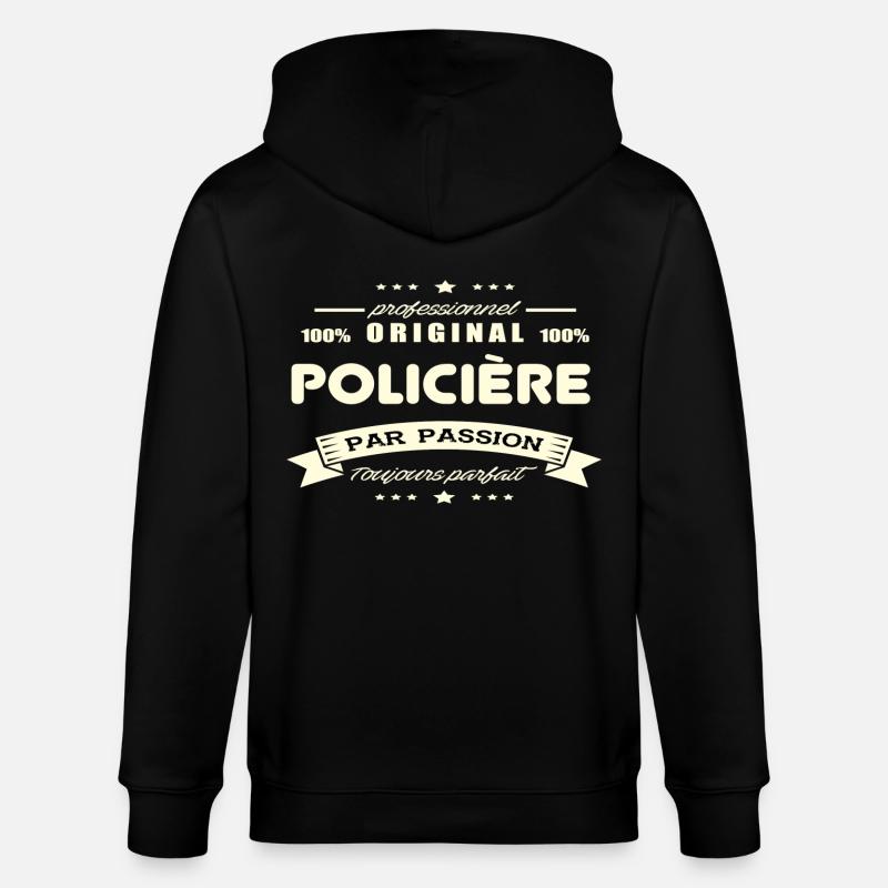 Policière Original - Veste à capuche bio CULTIVATOR Stanley/Stella Unisexe - noir