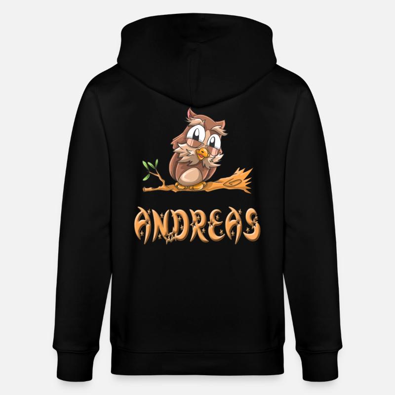 Eule Andreas - Stanley/Stella Unisex Bio-Kapuzenjacke CULTIVATOR  - Schwarz
