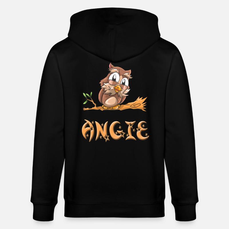Eule Angie - Stanley/Stella Unisex Bio-Kapuzenjacke CULTIVATOR - Schwarz