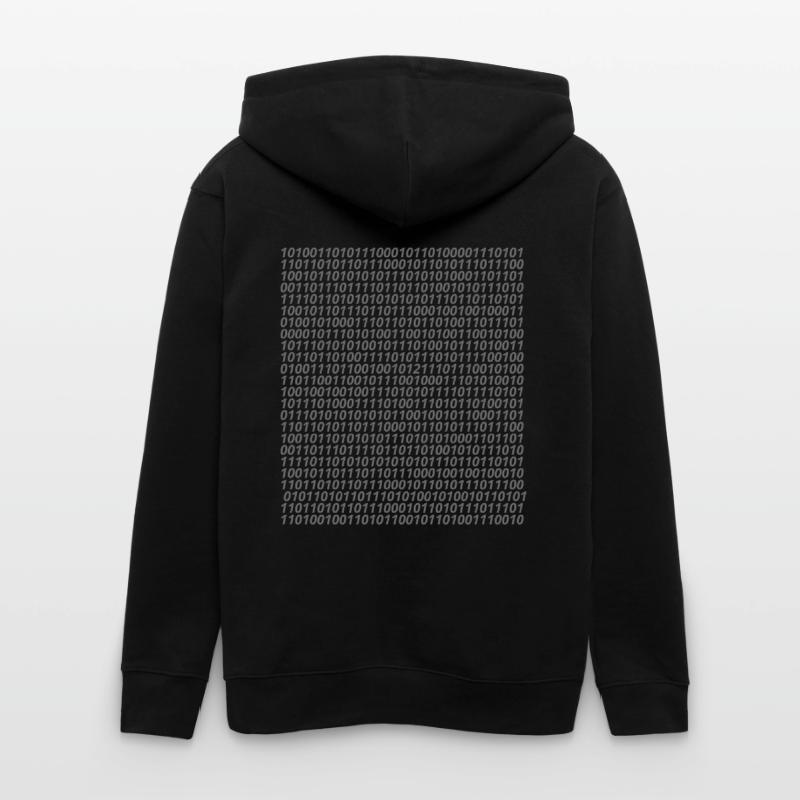 Binary code logo Stanley/Stella CULTIVATOR  Unisex Organic Hooded Jacket