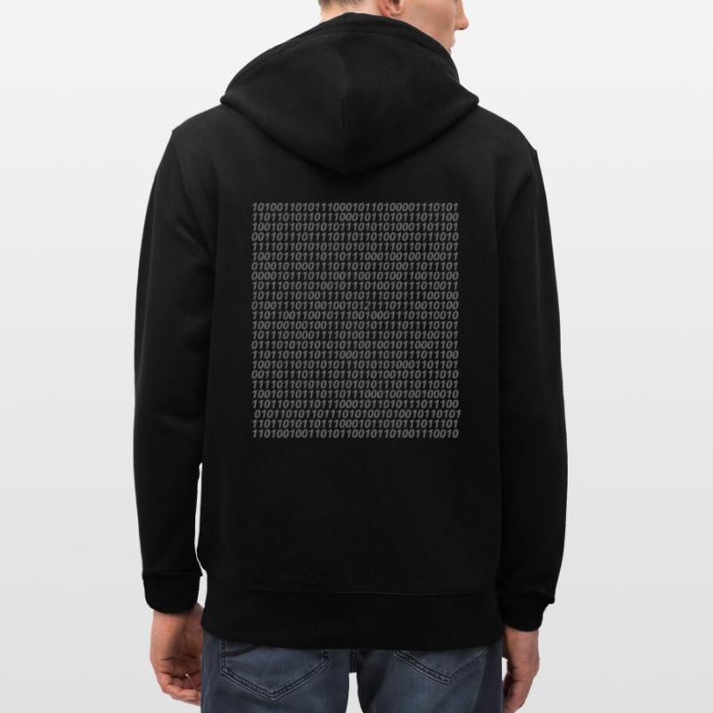 Binary code logo Stanley/Stella CULTIVATOR  Unisex Organic Hooded Jacket