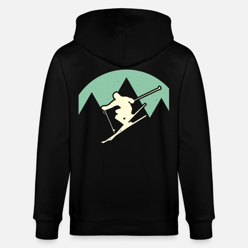 skieur - Veste à capuche bio CULTIVATOR Stanley/Stella Unisexe - noir