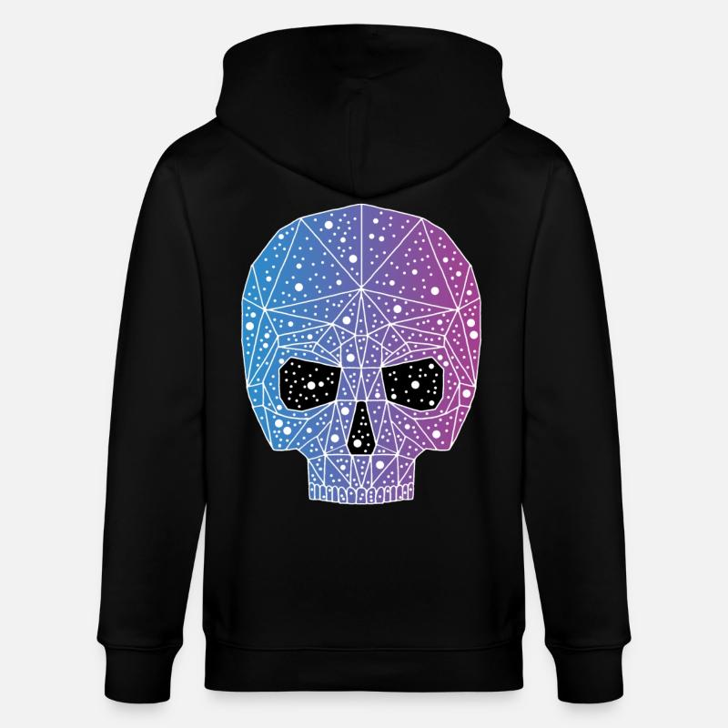 Galaktischer Todeskopf - Stanley/Stella Unisex Bio-Kapuzenjacke CULTIVATOR  - Schwarz