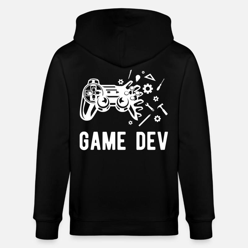 Game Dev - Stanley/Stella Unisex Bio-Kapuzenjacke CULTIVATOR  - Schwarz