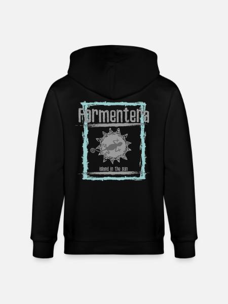 Formentera Sun Island Design - Stanley/Stella CULTIVATOR Unisex Organic Hooded Jacket - black