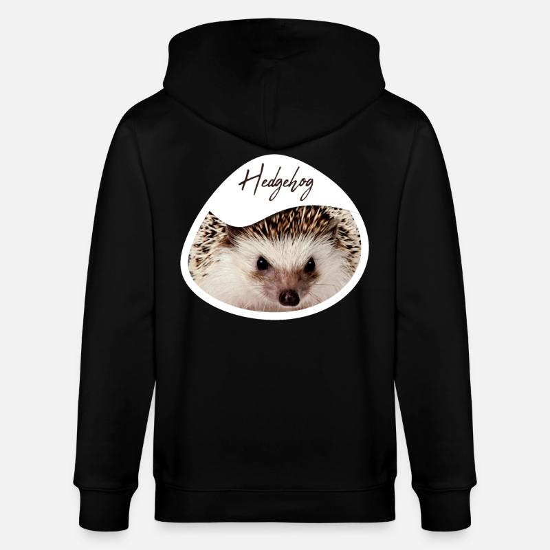 Hedgehog - Stanley/Stella Unisex Bio-Kapuzenjacke CULTIVATOR  - Schwarz