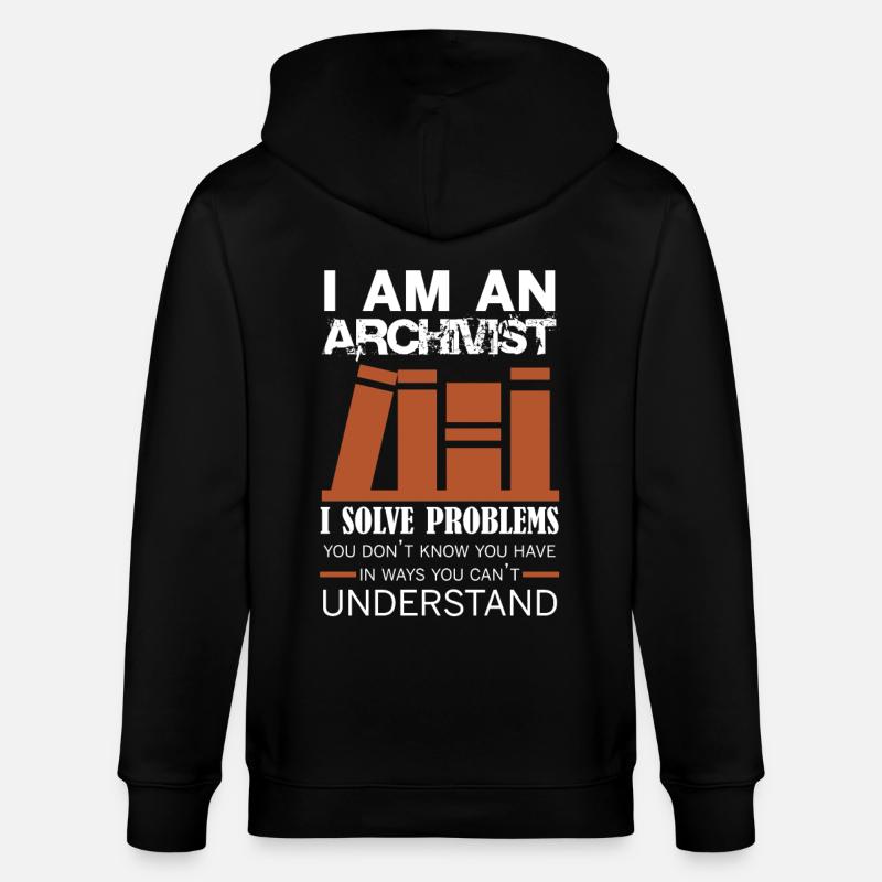 Architect I Solve Problems Shirt - Stanley/Stella CULTIVATOR Unisex Organic Hooded Jacket - black