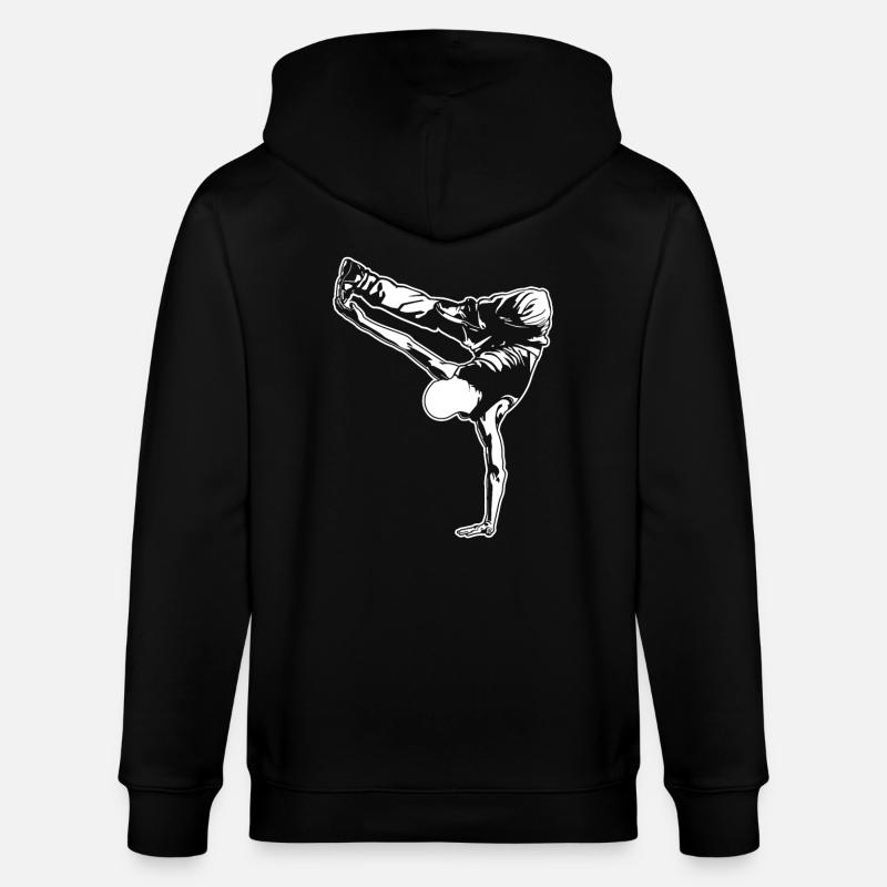 Breakdancer - Stanley/Stella Unisex Bio-Kapuzenjacke CULTIVATOR  - Schwarz