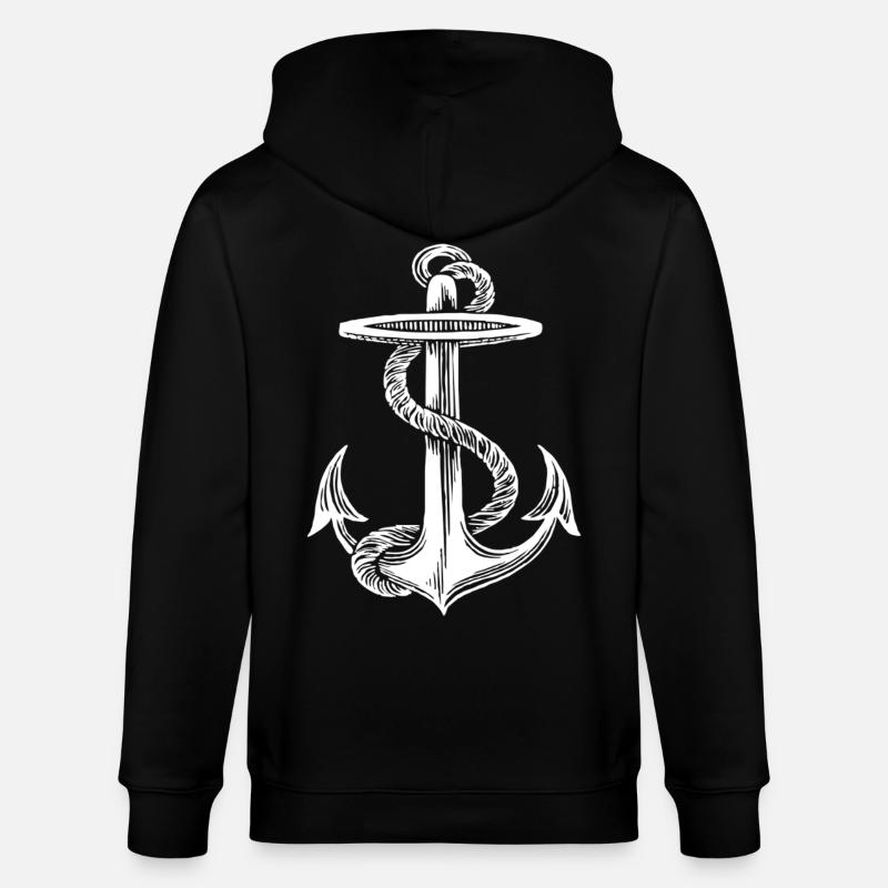 Conception d'ancre - Veste à capuche bio CULTIVATOR Stanley/Stella Unisexe - noir