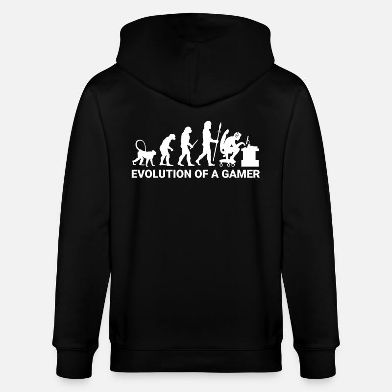 Evolution Gamer - Stanley/Stella Unisex Bio-Kapuzenjacke CULTIVATOR  - Schwarz