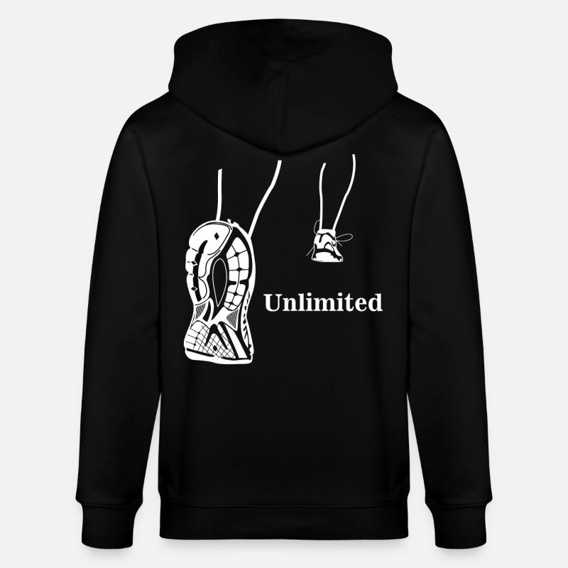 Illimité - conception en cours d'exécution - Veste à capuche bio CULTIVATOR Stanley/Stella Unisexe - noir