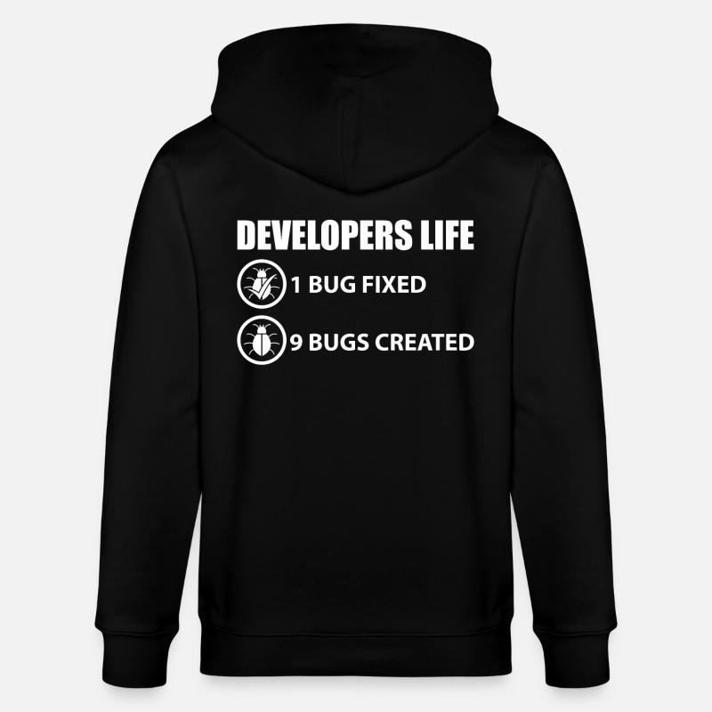 Blague programmeur - Veste à capuche bio CULTIVATOR Stanley/Stella Unisexe - noir