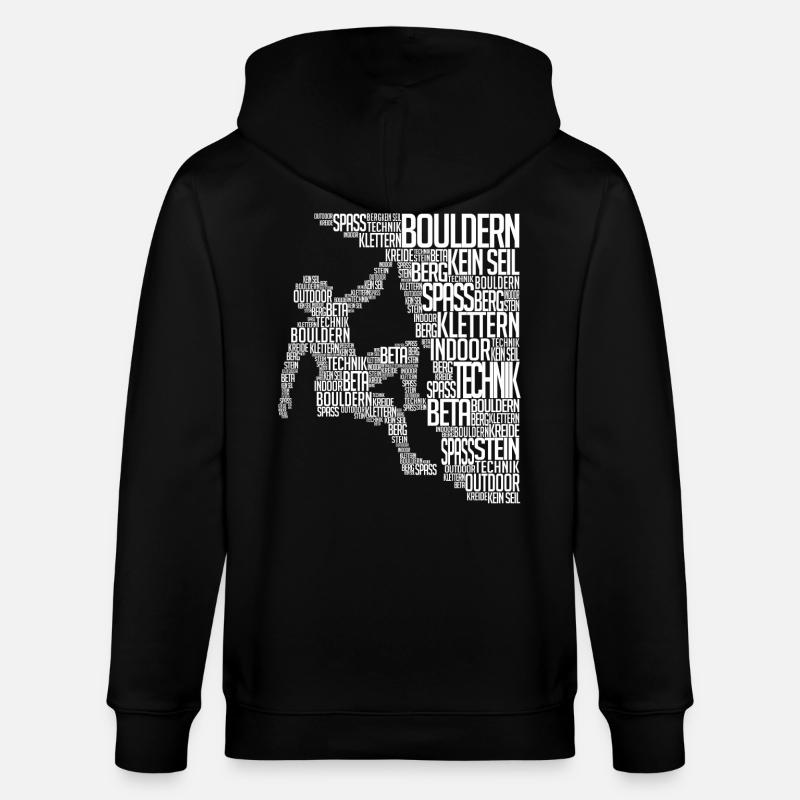Alpiniste Boulder Escalader Paroi rocheuse - Veste à capuche bio CULTIVATOR Stanley/Stella Unisexe - noir
