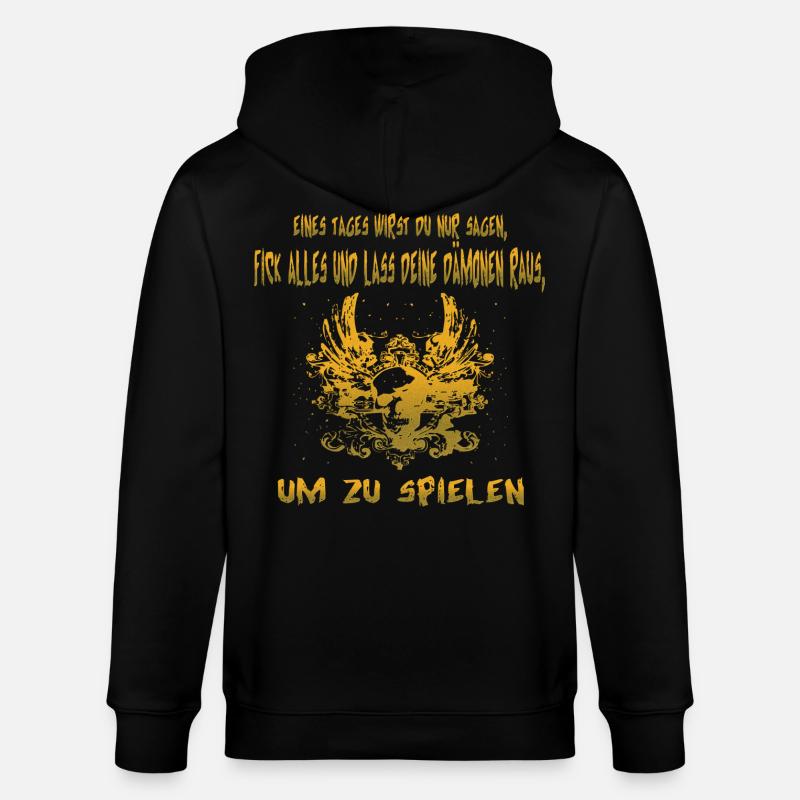 Dämon - Stanley/Stella Unisex Bio-Kapuzenjacke CULTIVATOR  - Schwarz