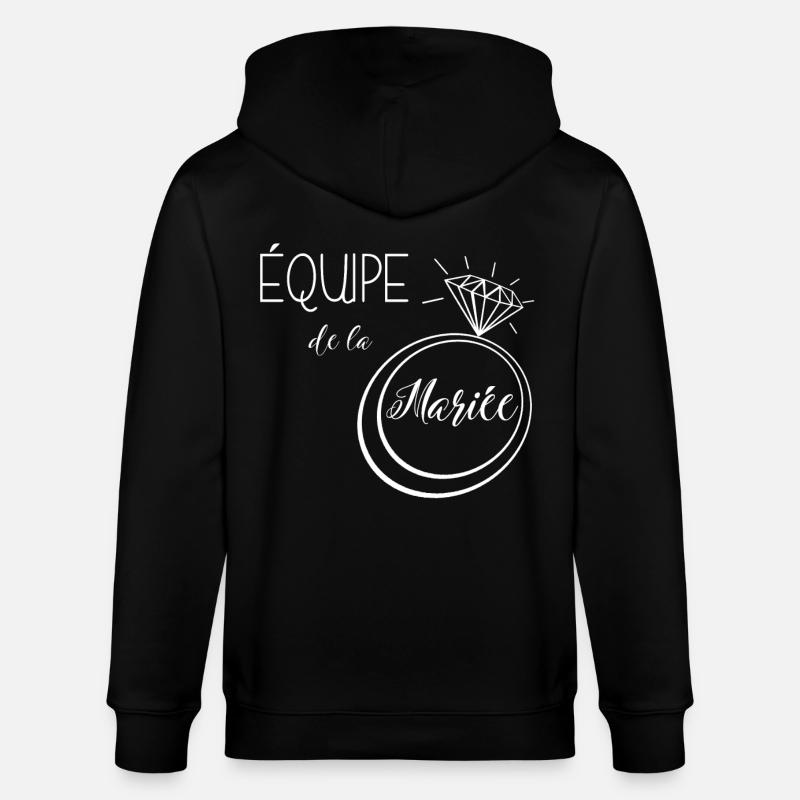 équipe de la mariée - Veste à capuche bio CULTIVATOR Stanley/Stella Unisexe - noir