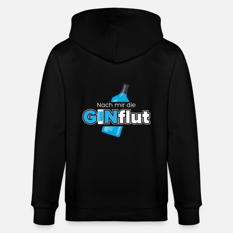 Nach mir die GINflut - Stanley/Stella Unisex Bio-Kapuzenjacke CULTIVATOR  - Schwarz
