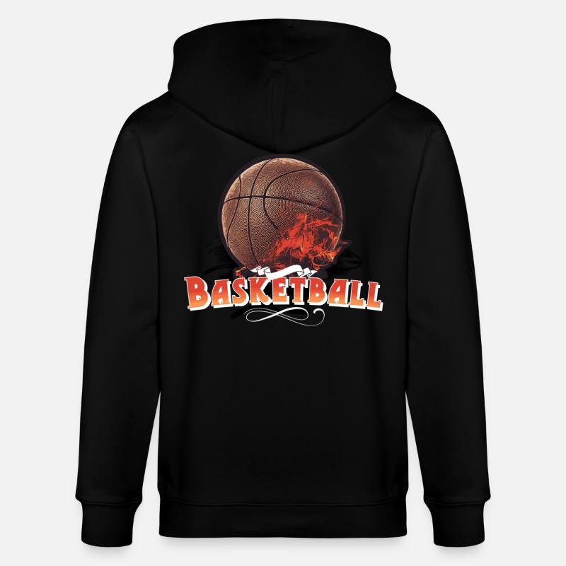 basket-ball - Veste à capuche bio CULTIVATOR Stanley/Stella Unisexe - noir