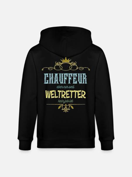 Chauffeur Weltretter - Stanley/Stella Unisex Bio-Kapuzenjacke CULTIVATOR - Schwarz