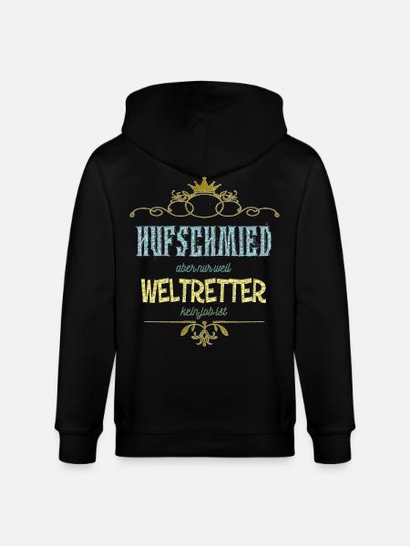 Hufschmied Weltretter - Stanley/Stella Unisex Bio-Kapuzenjacke CULTIVATOR - Schwarz