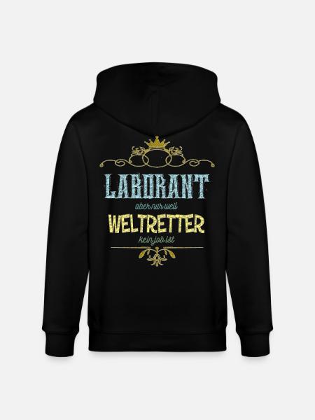 Laborant Weltretter - Stanley/Stella Unisex Bio-Kapuzenjacke CULTIVATOR - Schwarz